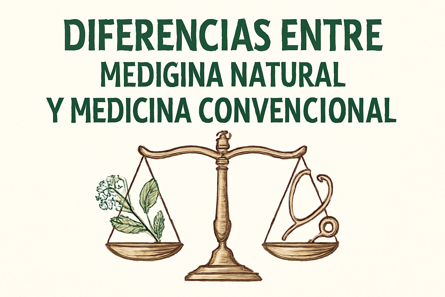 ⚖️ Diferencias entre Medicina Natural y Medicina Convencional