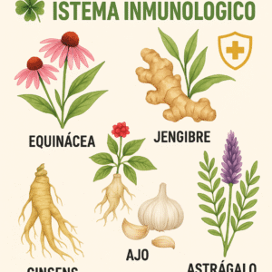 🍀 5 Plantas para Fortalecer el Sistema Inmunológico 🛡️